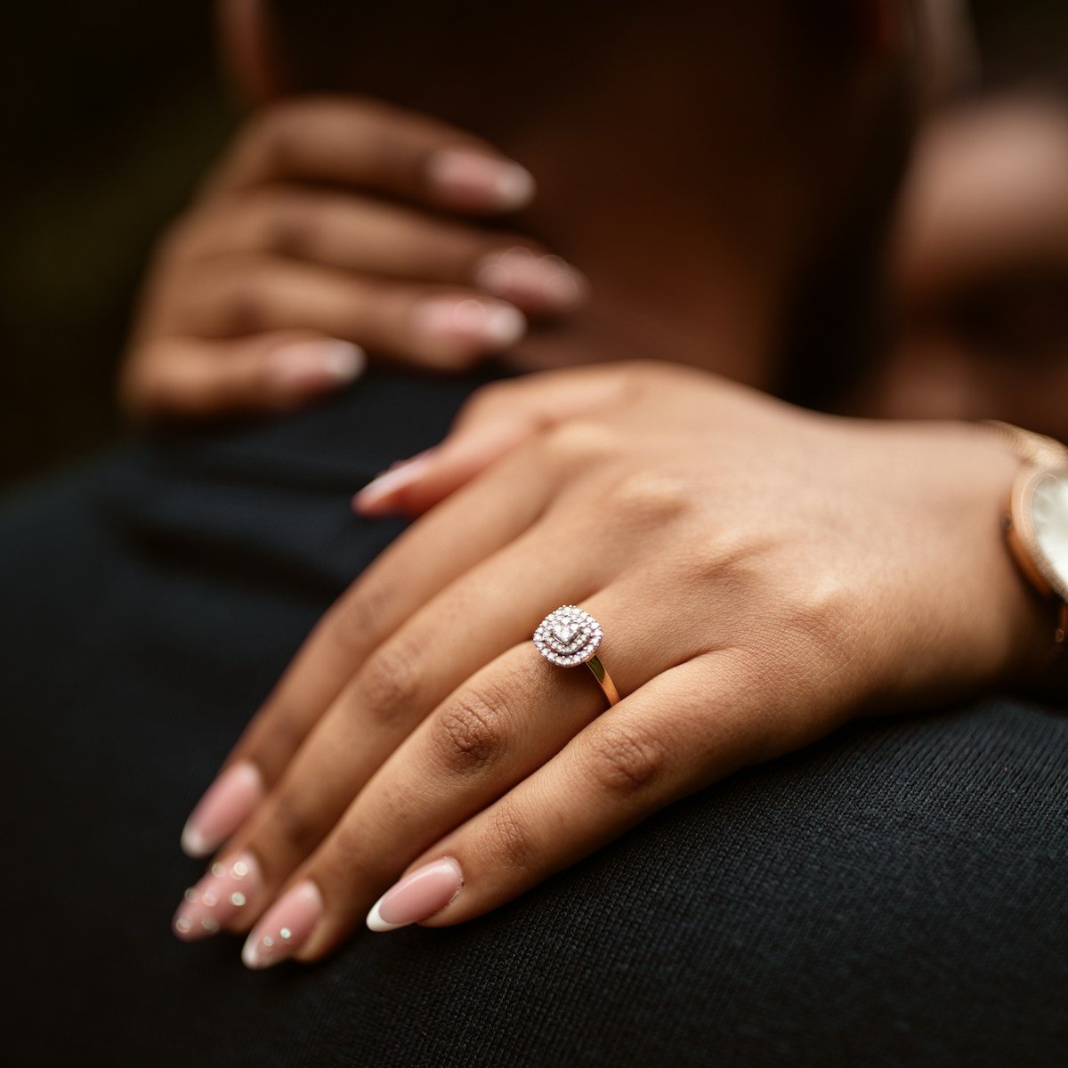 Adore Halo Engagement Ring